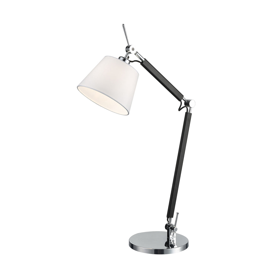 Black and Chrome Table Lamp