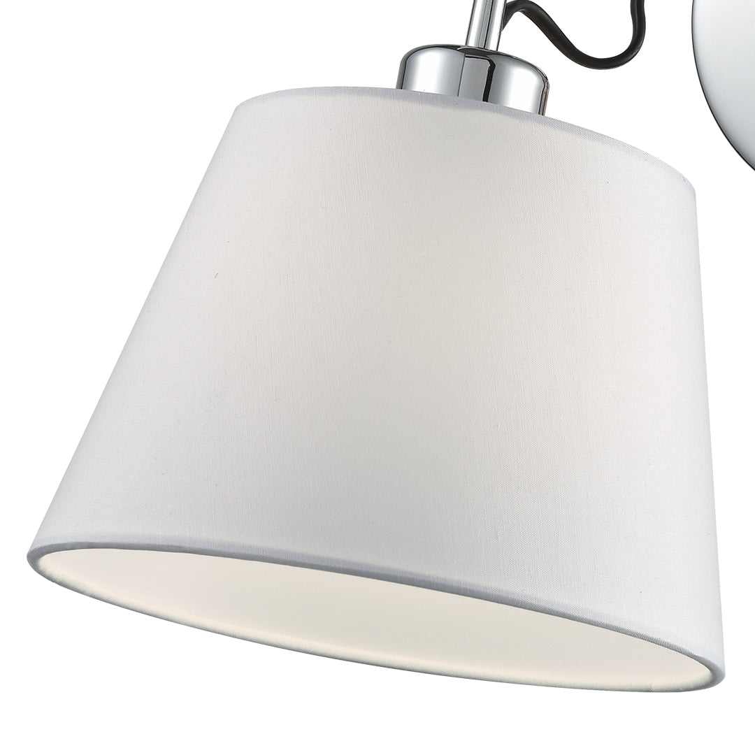 Matt Black and Chrome Wall Light