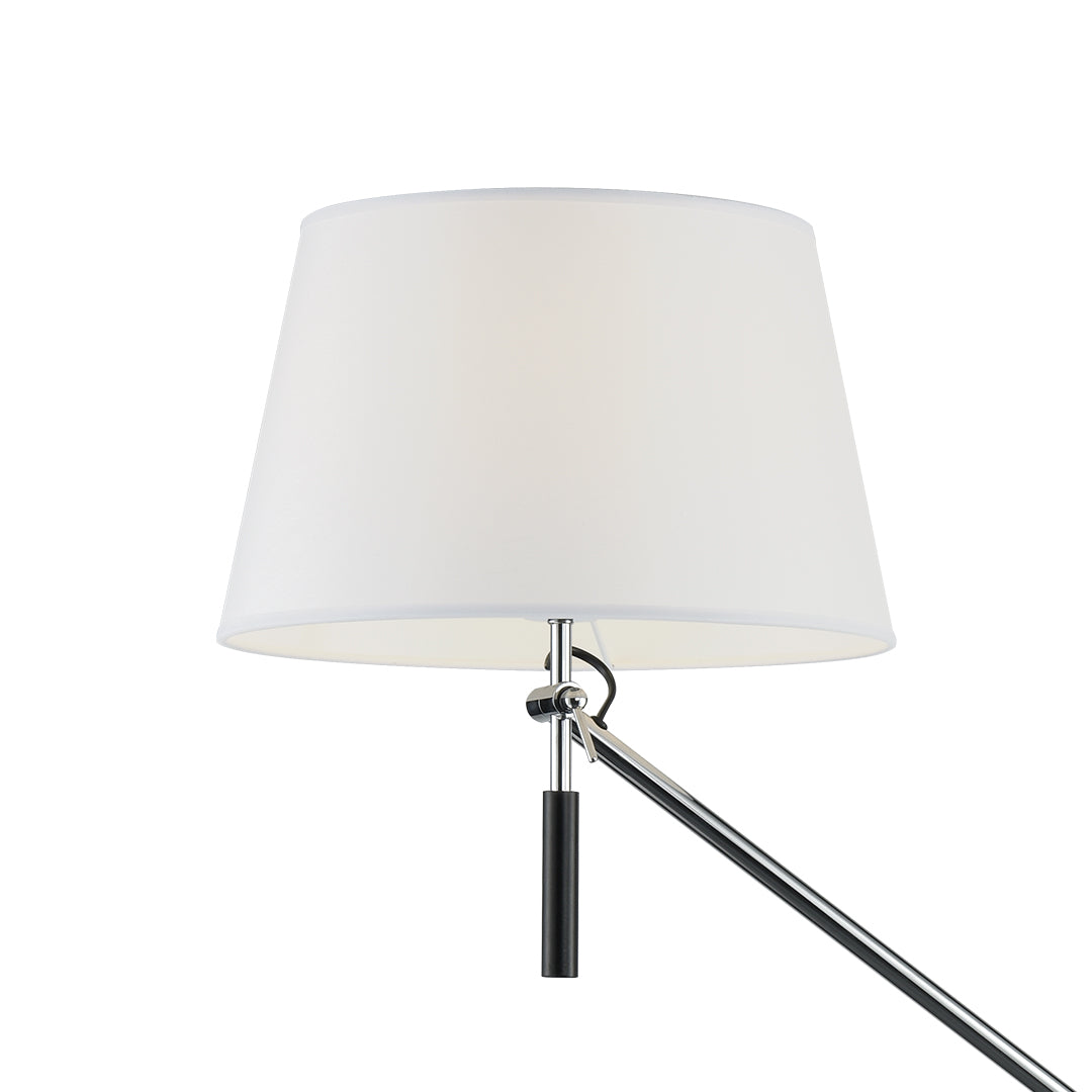 Chrome floor lamp