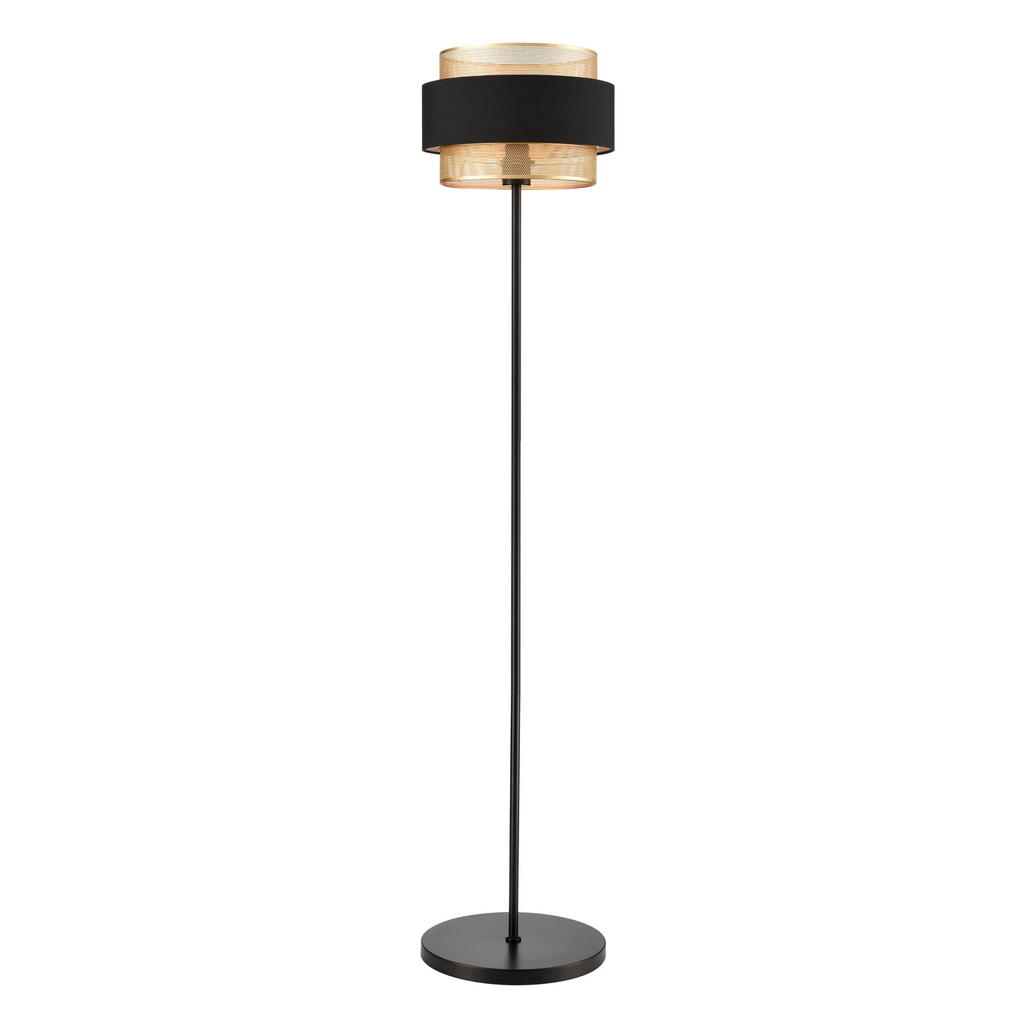 Black and Gold Honeycomb Floor Lamp