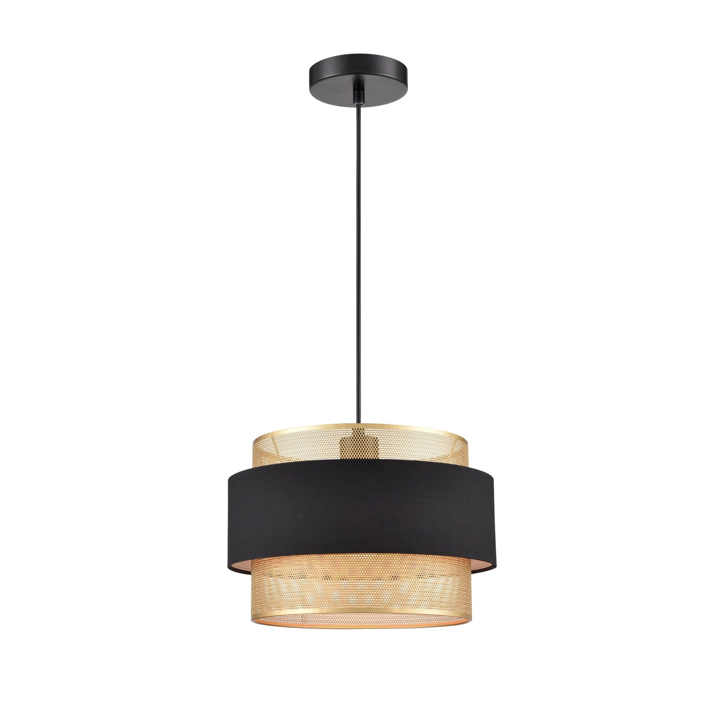 Black and Gold Honeycomb pendant