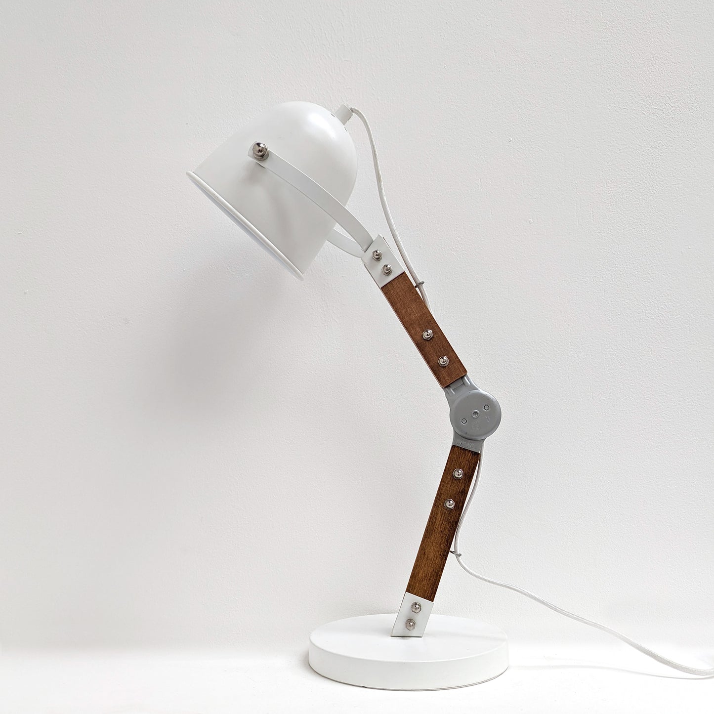 White Adjustable Desk Lamp