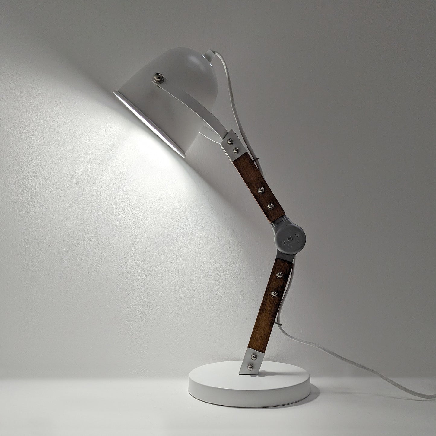 White Adjustable Desk Lamp