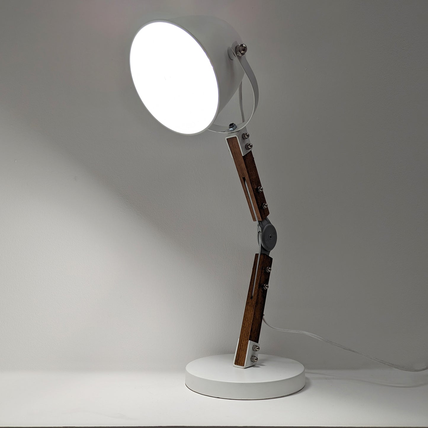White Adjustable Desk Lamp