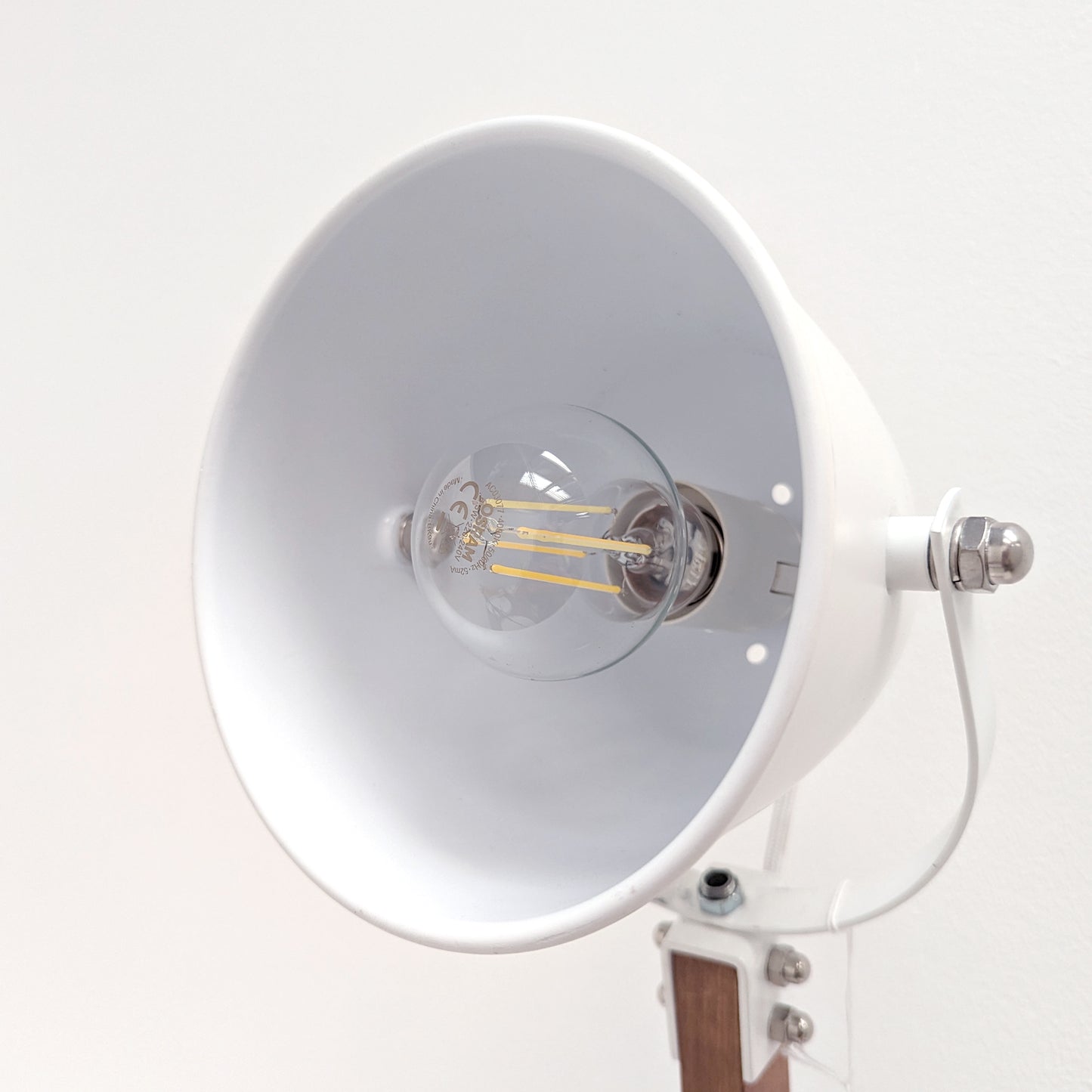 White Adjustable Desk Lamp