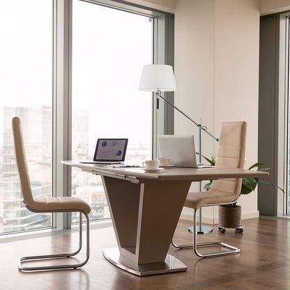 Chrome floor lamp