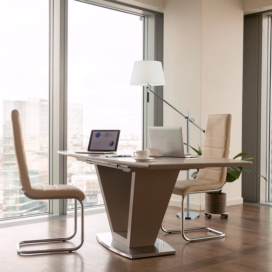Chrome floor lamp
